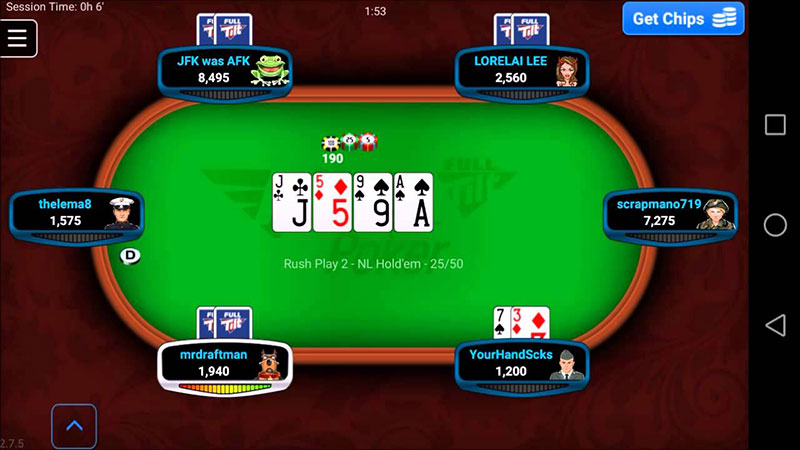 Full Tilt Poker приложение на айфон